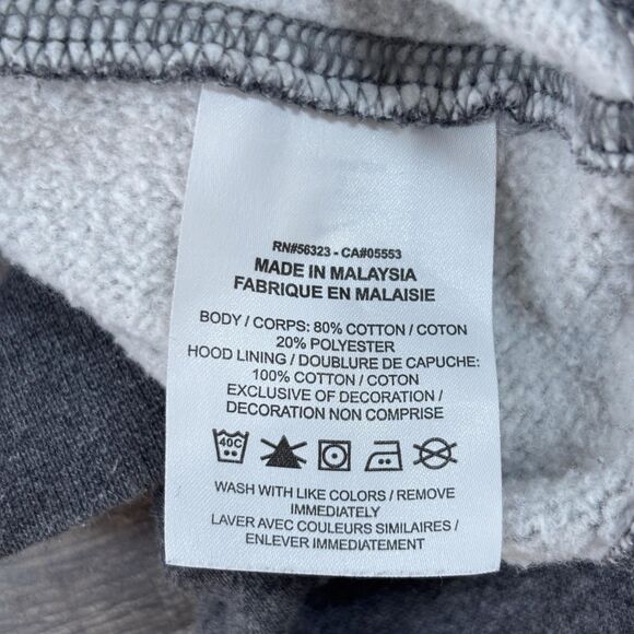 Nike Club Fleece Hoodie Men's Medium Gray Pullover Sweatshirt Swoosh BV2654-071 - Picture 7 of 8